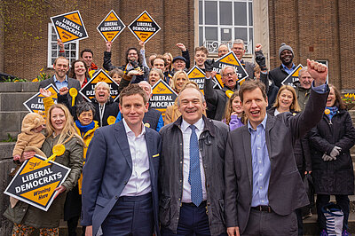 Mike Martin MP, Ed Davey MP, Ben Chapelard